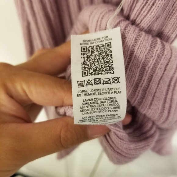 Purple Mini Bodycon Ribbed Dress High Neck Sleeveless ASOS Lavender - Picture 6 of 7